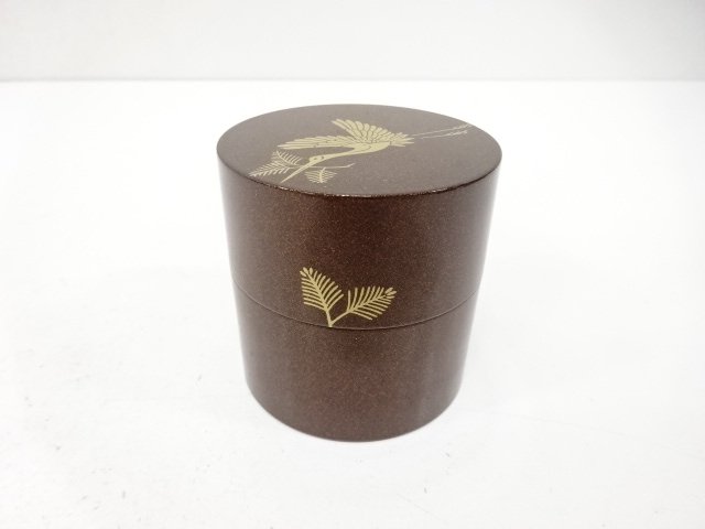 JAPANESE COLLECTIBLE / MATSUGUI TSURU CHUJI TEA CADDY